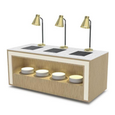 Buffet Station with Open Storage